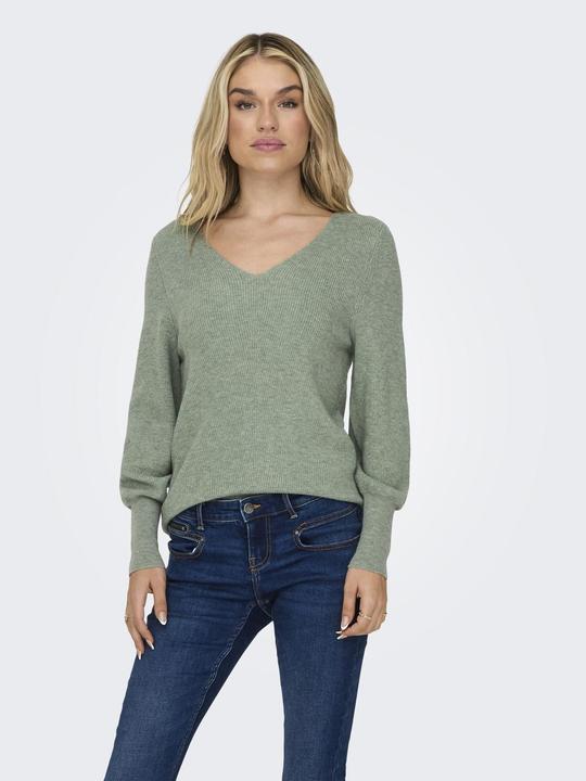 Produktbild Only Lang V-Ausschnitt Strickpullover (L)