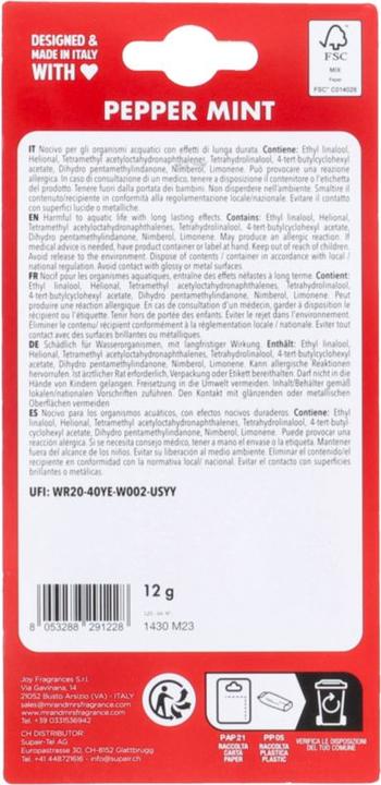 Image du produit Mr & Mrs Fragrance Scented Card Pefferminz