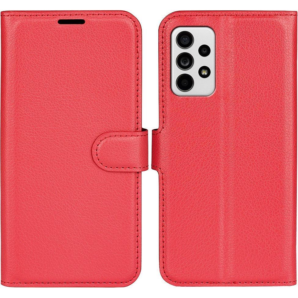 Cover-Discount Galaxy A33 5G - Leder Etui Hülle rot (Samsung Galaxy A33 5G), Smartphone Hülle, Rot