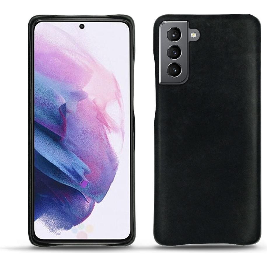 Noreve Lederschutzhülle (Samsung Galaxy S21+), Smartphone Hülle, Schwarz