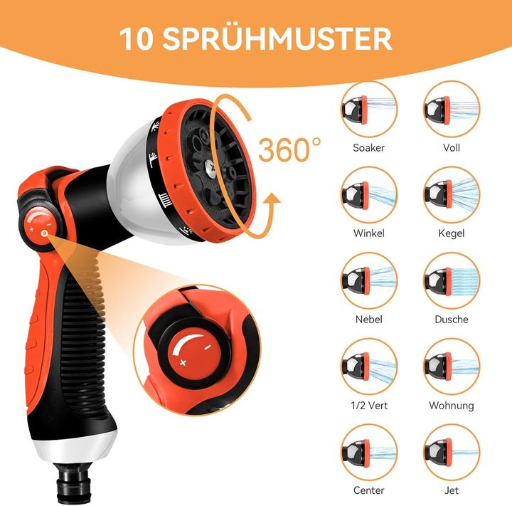 Produktbild Yofidra Flexibler Gartenschlauch, knickfrei & strapazierfähig (30 m, 101.60 mm)