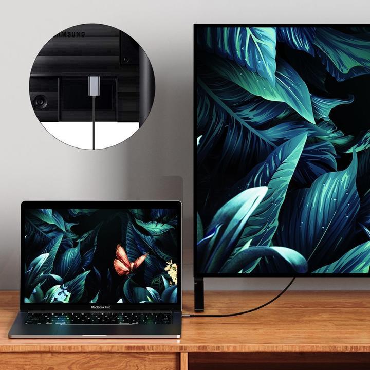 Actual product image Tech-Protect UltraBoost HDMI / VGA FULL HD 60 Hz adapter - black (VGA, 20 cm)