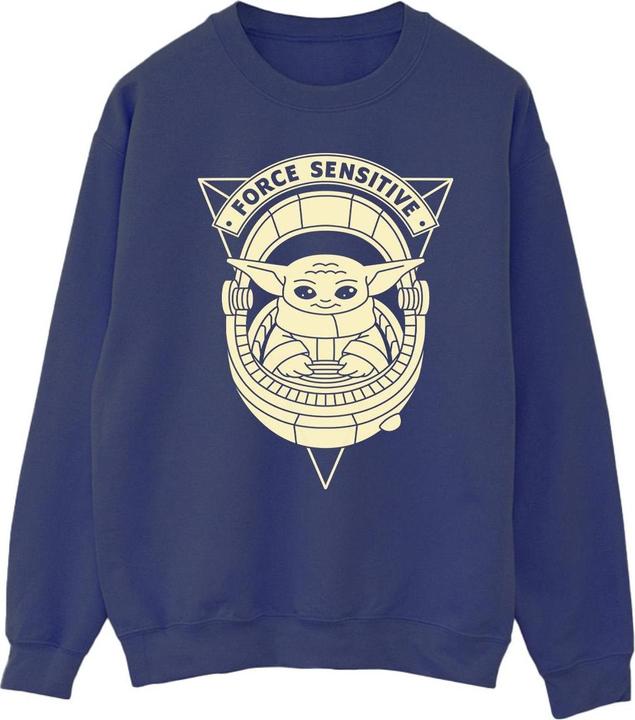 Actual product image Star Wars Mens The Mandalorian Grogu Force Sensitive Sweatshirt (XL)