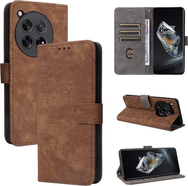 Actual product image Cover-Discount OnePlus 12R - Case with RFID blocker brown (OnePlus 12R)