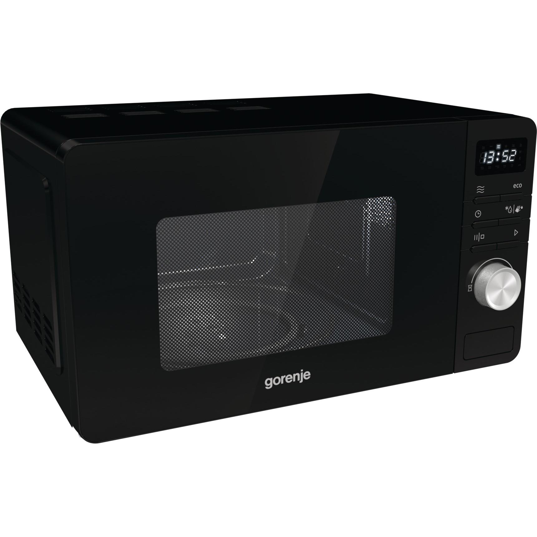 Gorenje MO20A3B Arbeitsplatte Kombi-Mikrowelle, Mikrowelle, Schwarz, Transparent
