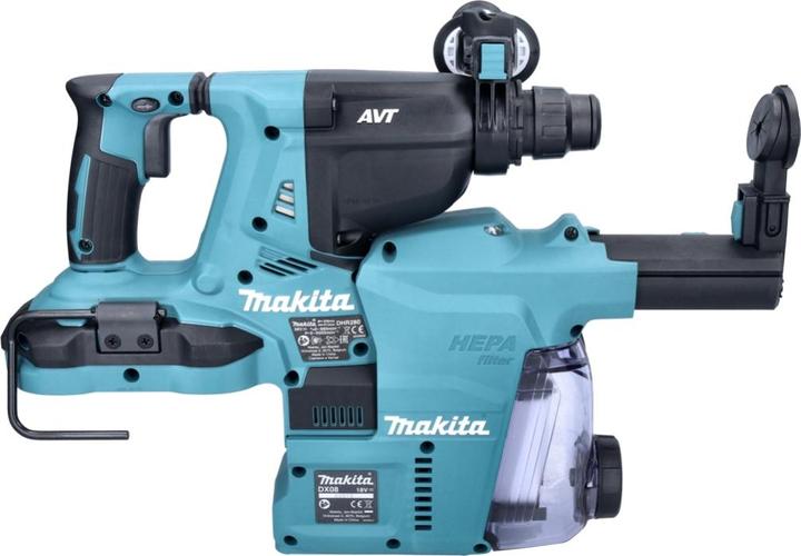 Produktbild Makita DHR280ZWJ Akku-Lochstanze, 2X18 V, SDS-PLUS, 2,8J LED, VAKUUM, Ohne Akkus und Ladegerät!, MAKPACK (Akkubetrieb)