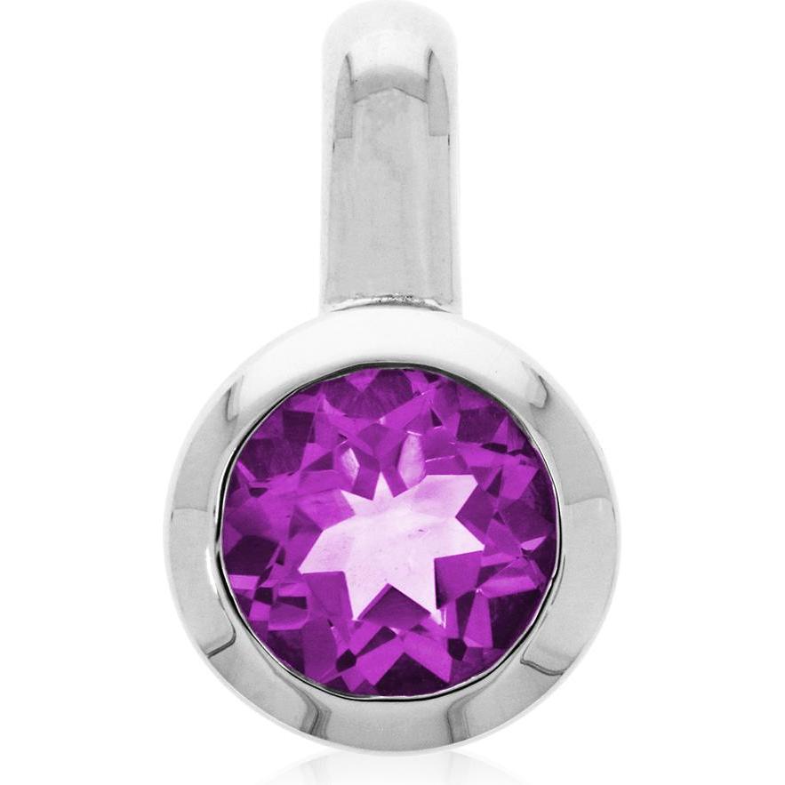 Thumbnail - Xen, Kettenanhänger, Anhänger mit 7 mm Amethyst ca. 1,25 ct., (925 Sterling Silber)