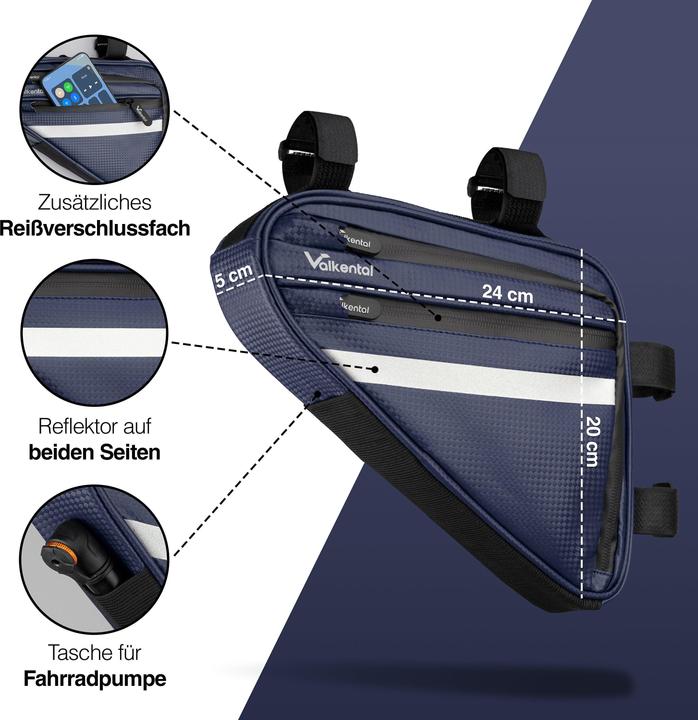 Actual product image Valkental Triangle Bag (1.50 l, Frame bag)