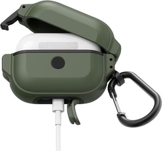 Actual product image Catalyst Total Protection Airpods Pro Waterproof IP68 Cover - Khaki Green (Headphone sleeve)