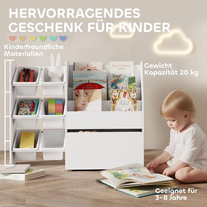 Actual product image Aiyaplay Kinderregal MDF, Stahl Weiss