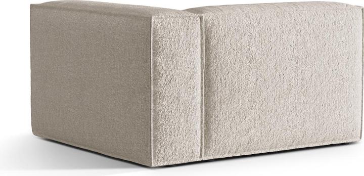 Image du produit Micadoni Canapé Modulaire Droit Boucle, "Nuria", 2 Places, Beige, 110x145x72 Fabriqué en Europe