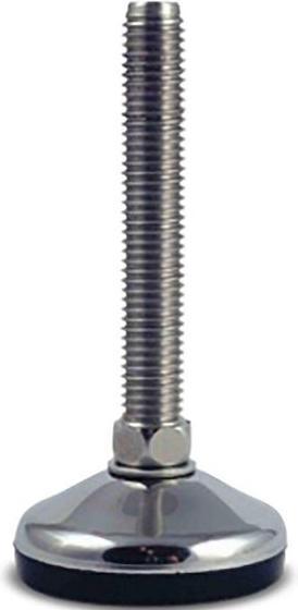 RS PRO Pied réglable M12 jusqu'à 400kg x 100mm, inclinable jusqu'à 10° / acier inoxydable x 129mm (1 pièce(s))