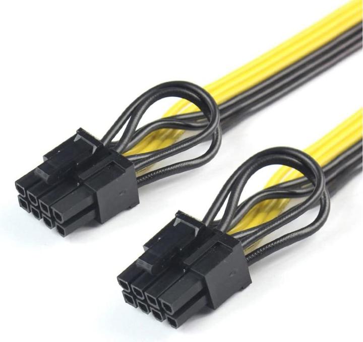 Image du produit PowerGuard PCI-E 8 broches vers 2x 8 broches Dual Power Splitter Câble GPU 30cm