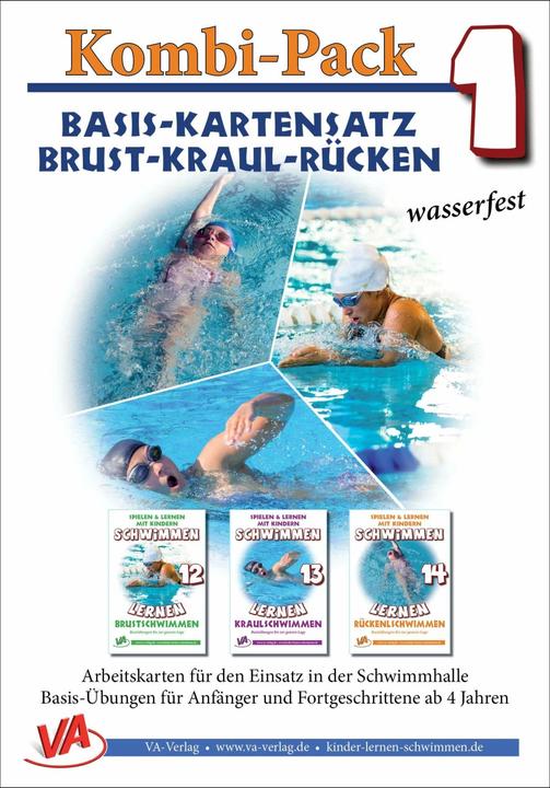 Produktbild Basis-Kartensatz Brust-Kraul-Rücken, wasserfest (Deutsch, Veronika Aretz, 2019)