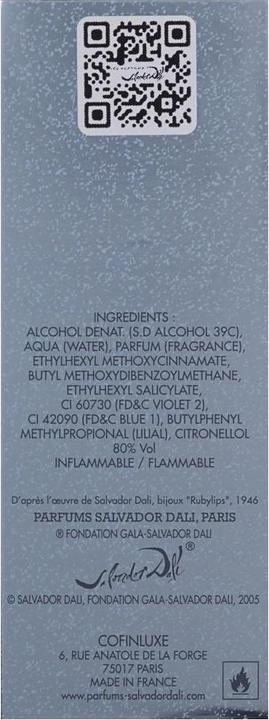 Actual product image Salvador Dalí Eau de Ruby Lips (Eau de Toilette 30ML) (Eau de toilette, 30 ml)