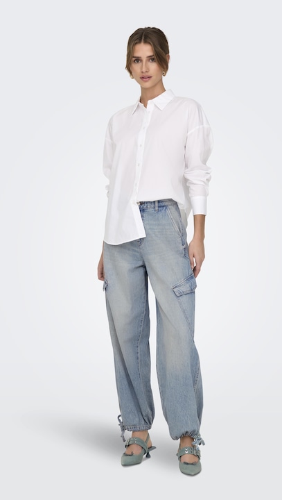 Actual product image Only ONLPERNILLE Hohe Taille Weiter Beinschnitt Jeans Jeans mit weitem Bein (W30/L34)