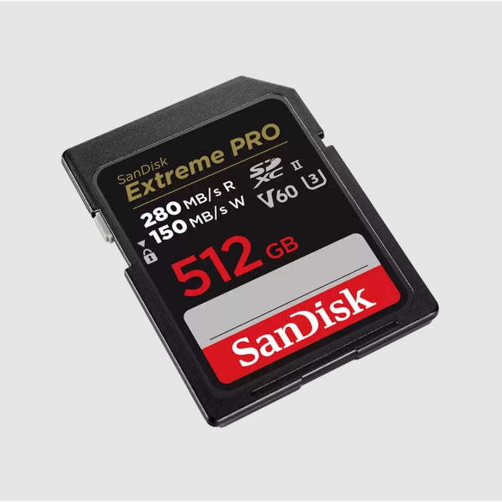 Image du produit SanDisk Extreme PRO UHS-II V60 (512 Go, SDXC, U3, UHS-II)