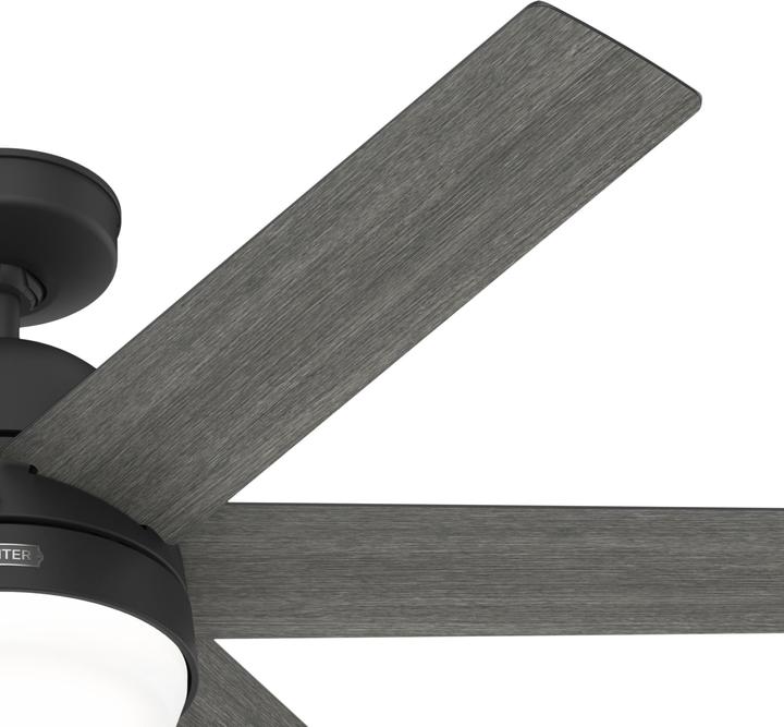 Produktbild Hunter Fans DC Deckenventilator Arete Schwarz mit Licht & Fernbedienung (42.70 dB)