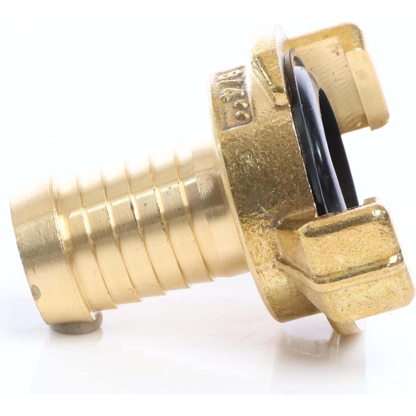 Wiltec, Schlauchanschluss + Schlauchverbinder, Messing Schlauchtülle DN20 (3/4") Schlauch Verbinder Schnellkupplung (Sch...
