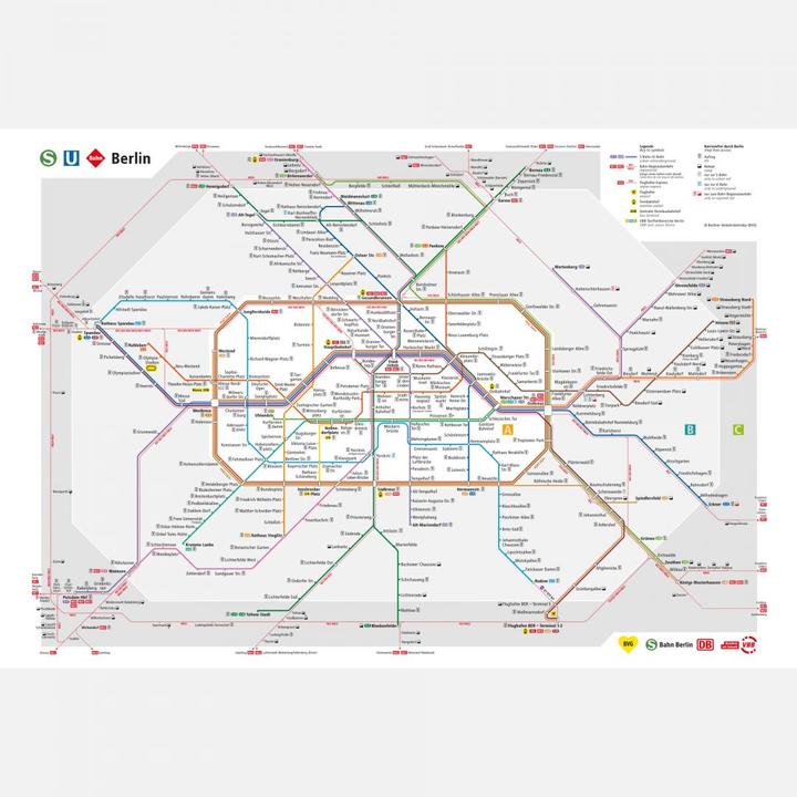 Produktbild BVG Berlin - Netzplan Berlin (384 x 260 cm)