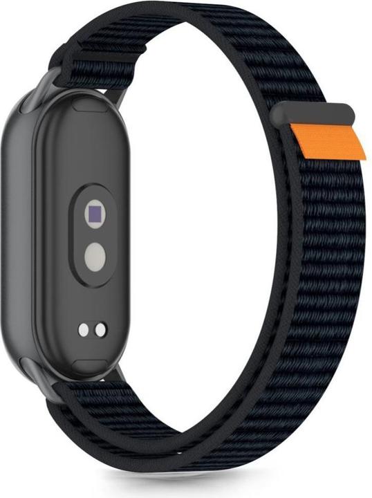 Produktbild 4Kom Tech-Protect Nylon Pro Strap für Xiaomi Smart Band 8 / 9 / 10 / NFC - Schwarz und Orange (Hochwertiges Nylon)
