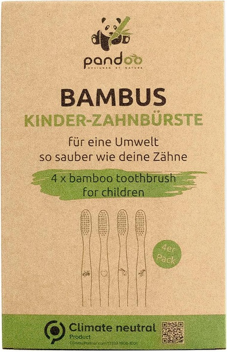 Produktbild Pandoo Kinder-Zahnbürste (Weich, 4 x)