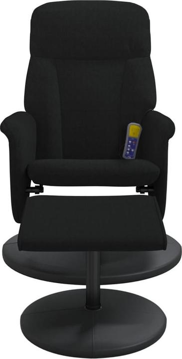 Actual product image vidaXL Massage chair with footstool black velvet,colour