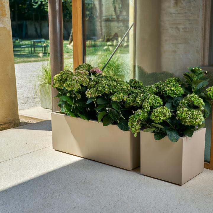 Produktbild Euro3plast Pflanzkübel Kebe 40 x 40 cm dune Greener, mit Rollen und Bewässerung (39.50 cm)