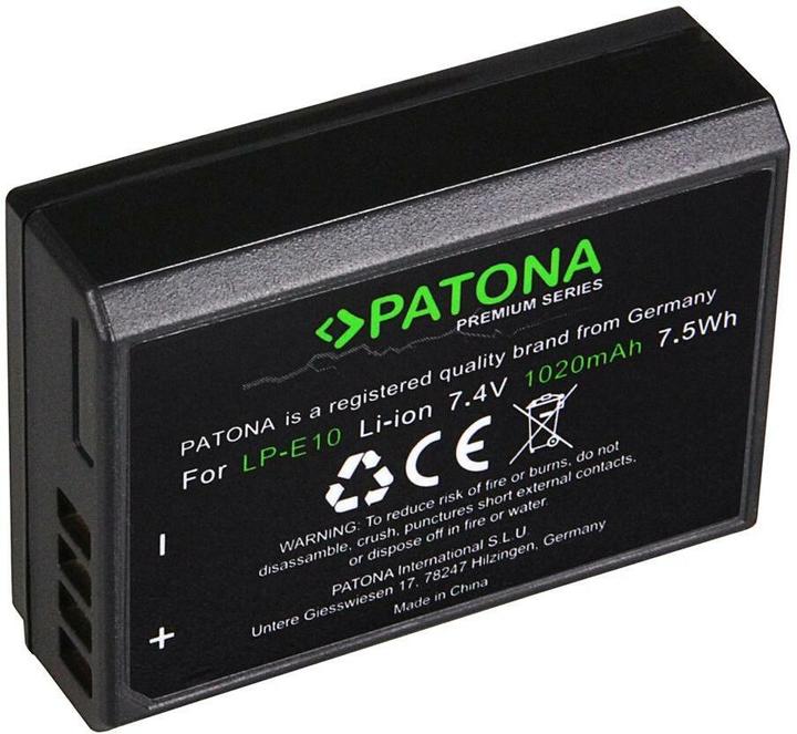 Actual product image Patona Canon LP-E10 (Camera battery)