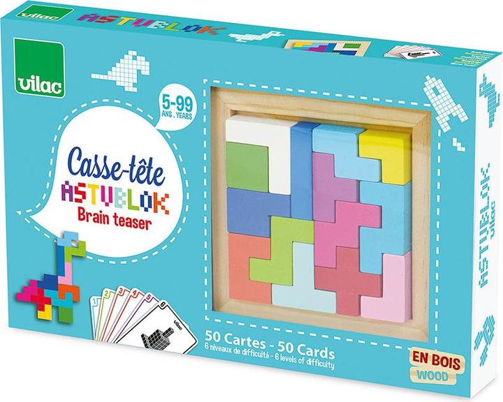 Image du produit Vilac Jeu Astublok Tetris Legs (Allemand, Français, Italien, Anglais)