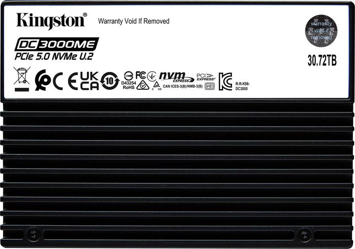 Produktbild Kingston DC3000ME/30,72TB/SSD/2.5"/U.2/5R (30720 GB)