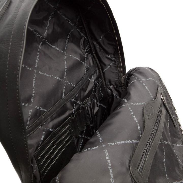 Produktbild The Vegan Cow Chesterfield Brand Leren Rugzak Zwart Calgary (21 l)
