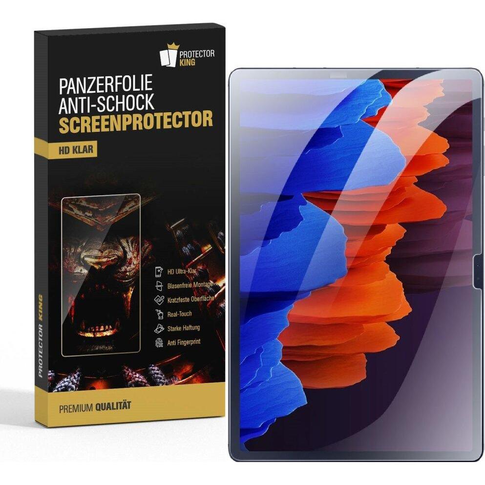 Protectorking 3x 9H Panzerglas flexibel HD Klar (3 Stück, Galaxy Tab S8 Plus), Tablet Schutzfolie