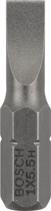 Produktbild Bosch Professional Zubehör Schrauberbit Extra-Hart S 1,0 x 5,5, 25 mm, 3er-Pack (Schraubschlitz)