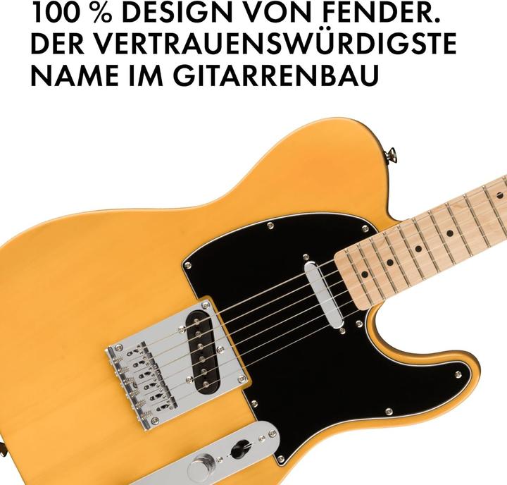 Produktbild Squier Affinity Series Telecaster Butterscotch Blonde MN elektrische gitaar (E-Gitarre, Griffbrett: Ahornholz, Hals: Ahornholz, Korpus: Pappelholz)