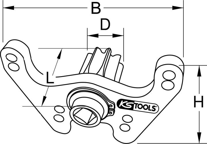 Produktbild KS Tools Motor-Durchdrehvorrichtung für Volvo