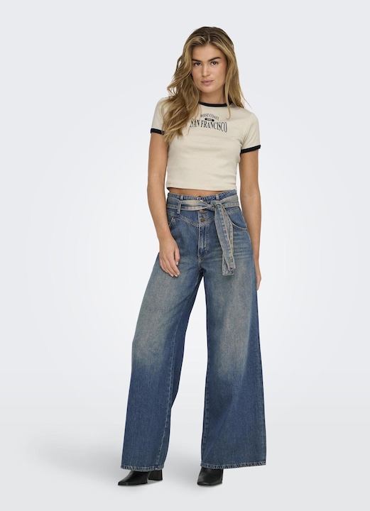 Produktbild Only ONLJOELLE Hohe Taille Weiter Beinschnitt Jeans Jeans mit weitem Bein (26)