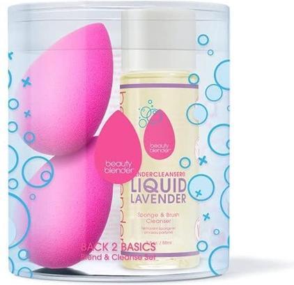 Immagine prodotto Beautyblender Back 2 Basic Blend & Cleanse Set con frullatore e detergente liquido per frullatori