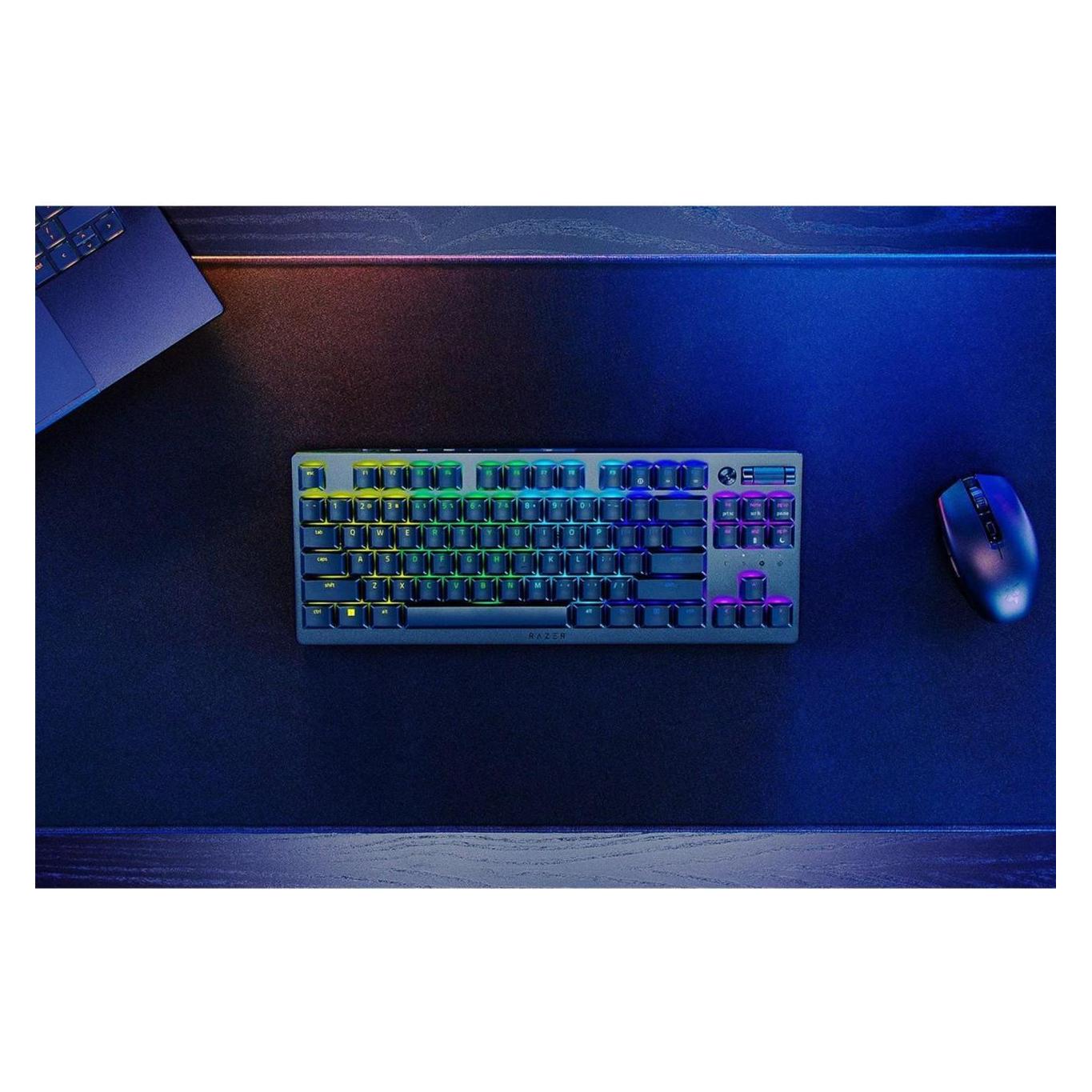 Razer DeathStalker V2 Pro (US, Kabelgebunden, Kabellos), Tastatur, Schwarz