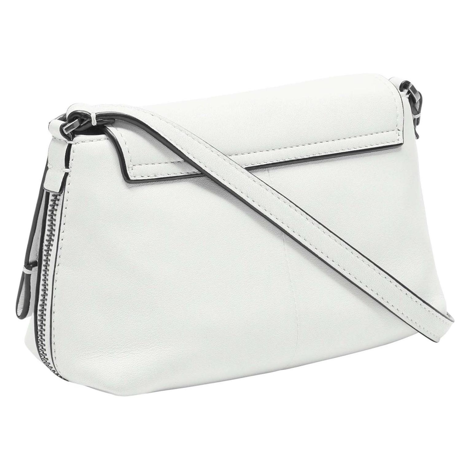 Liebeskind Berlin, Damen, Handtasche, Crossbody-Bag Aus Weichem Schafsleder, Weiss