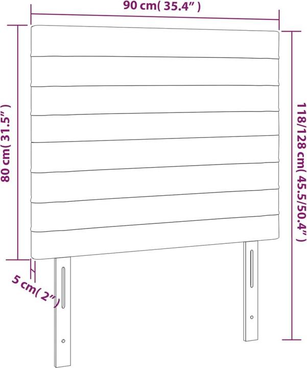 Produktbild vidaXL Kopfteil (100 x 5 x 88 cm)