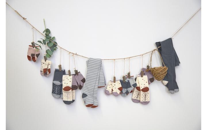 Produktbild Lässig Strumpfhosen Tiny Farmer Gr. 50/56 Grau/Orange/Weiss (50/56)