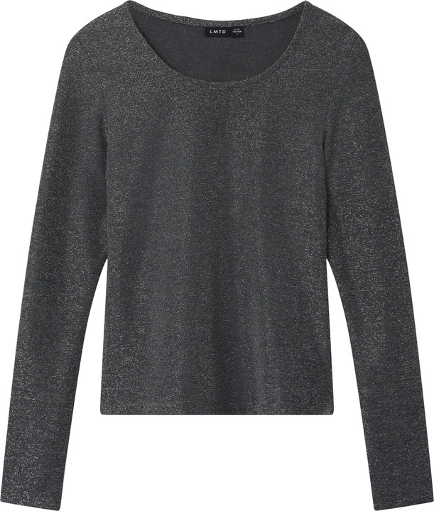 Actual product image Lmtd U-neck top with long sleeves (146)