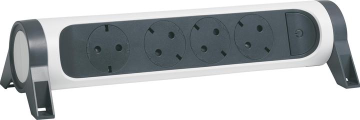Actual product image Legrand Rotatable socket strip 4x socket, without cable white-black 694544 (4 x, CEE 7/3, CEE 32/5)