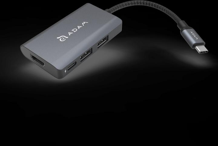 Produktbild Adam Elements CASA Hub A01m - 4 Port Hub, grey (USB-C, 4 Ports)