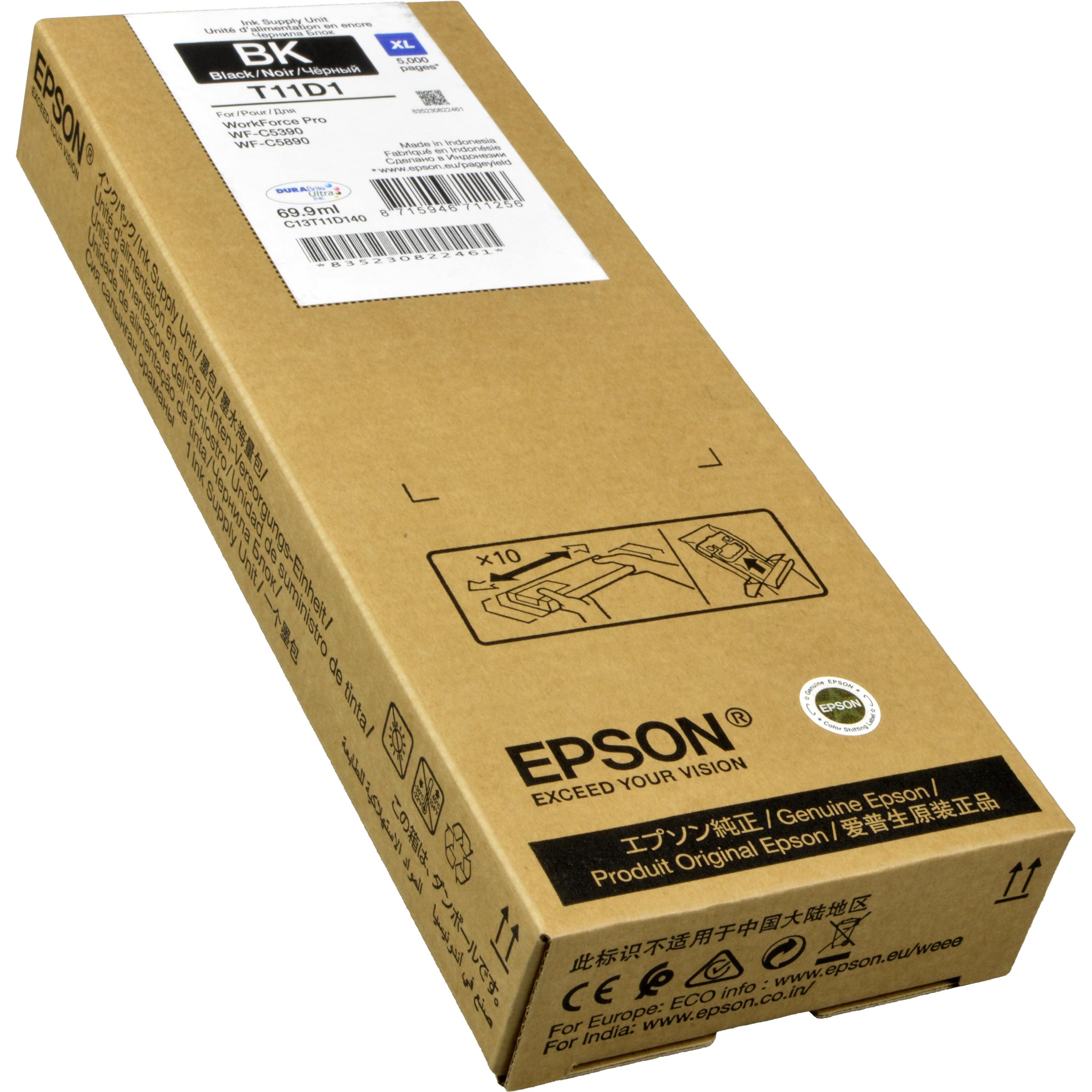 Thumbnail - Epson, Druckerpatrone, WF-C53xx/WF-C58xx Series Ink Cartridge XL Black 5,000 pages (BK)