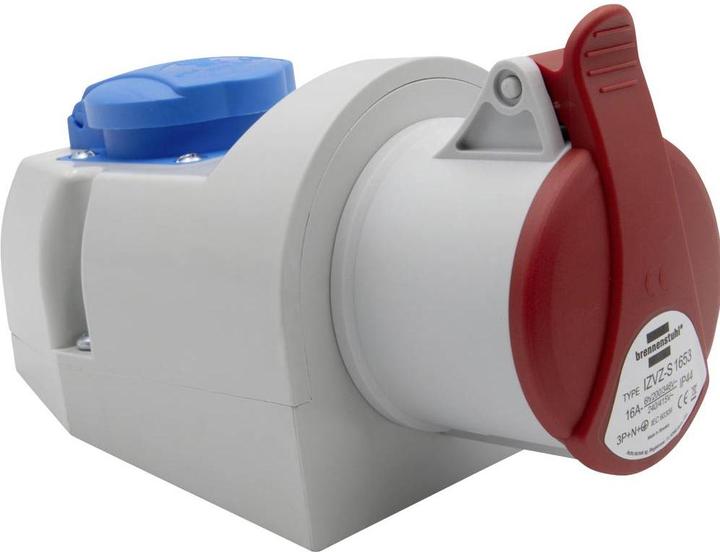 Immagine prodotto Brennenstuhl Presa a muro combinata con presa CEE 400V/16A e contatto di protezione di tipo F IP44