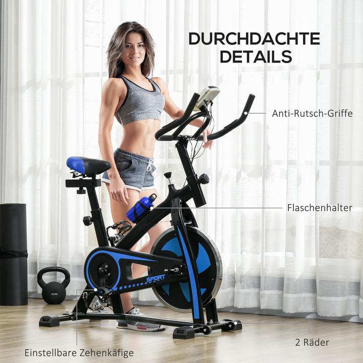 Produktbild SportNow Heimtrainer Stahl, ABS Blau