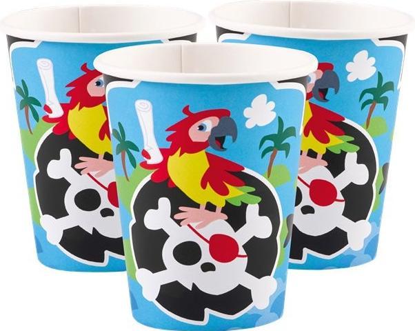 Actual product image Amscan Becher Pirate Geburtstag (8 x)
