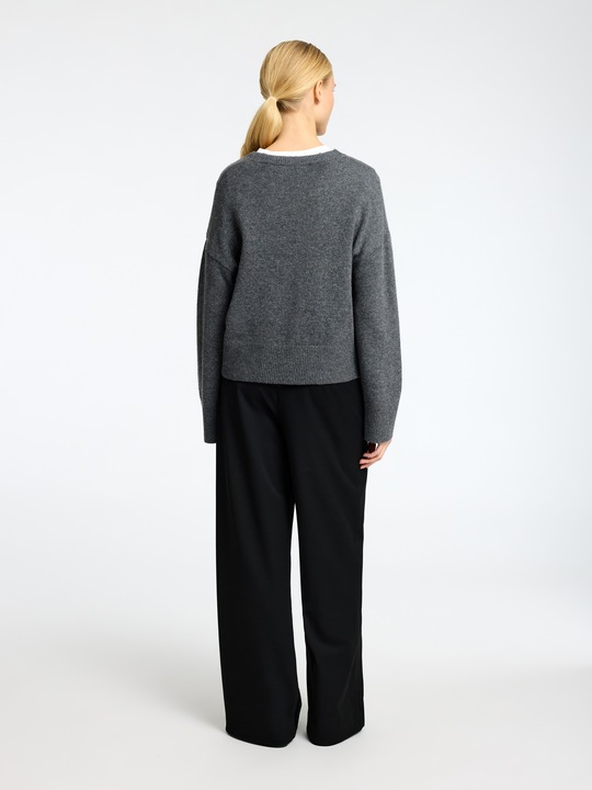 Actual product image Selected Femme Slflara Ls Knit O-Neck Bf (M)